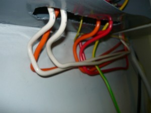 Силовые провода подключения счетчика