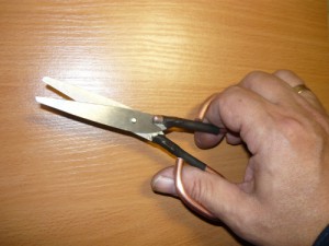 Отремонтированные ножницы